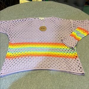 BiBi Lavender Crochet Top